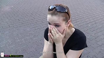 Young girl in amateur video gets fucked in the anus on the street